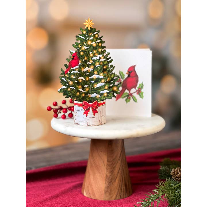 A Pop-Up Mini Merry Tree Card