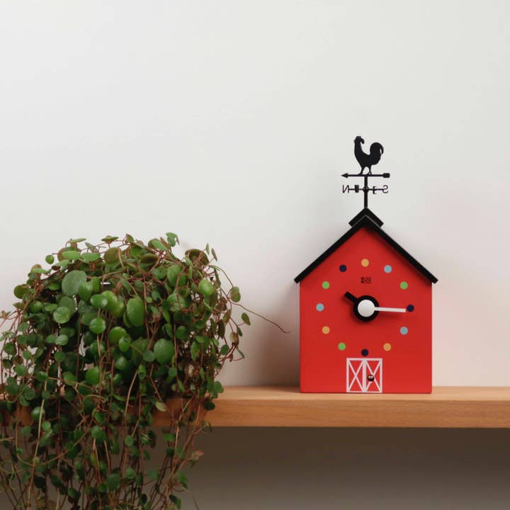 KOOKOO Red Barn Cuckoo Clock