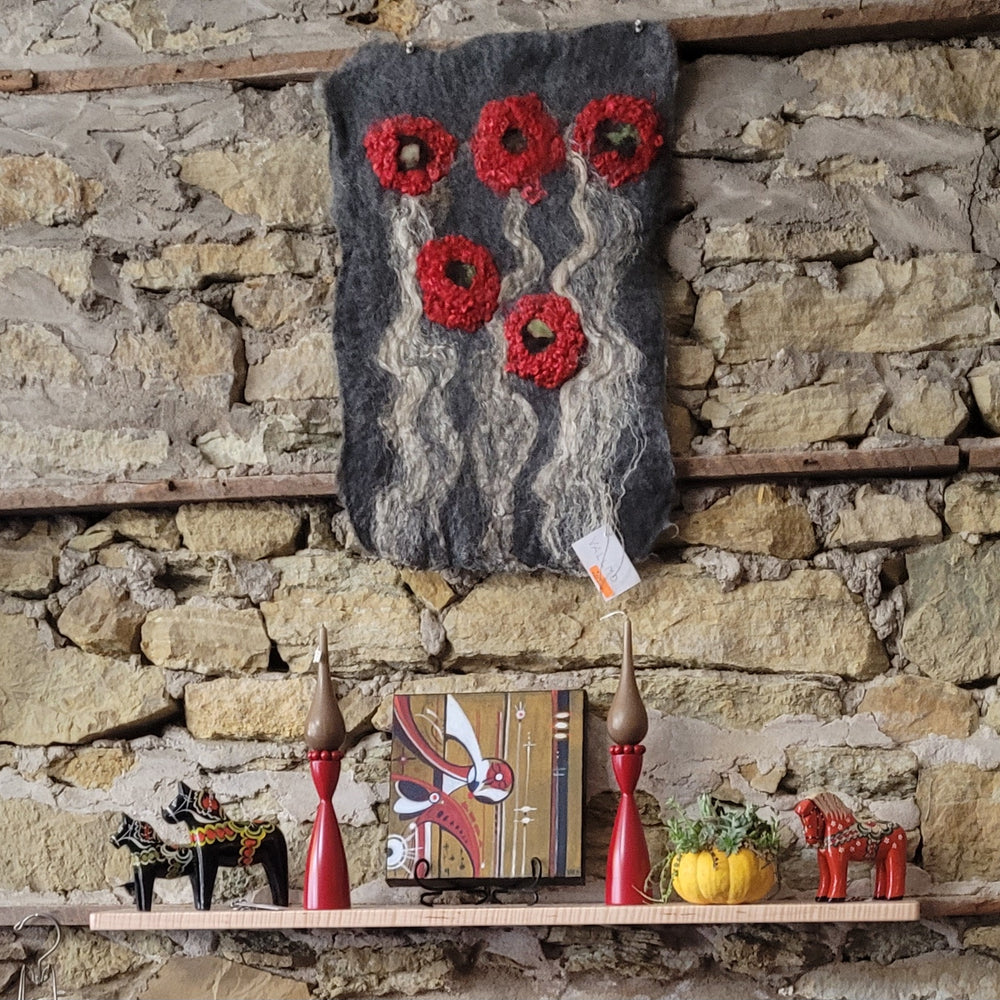 
                      
                        #2 Wool Art ~ Five Poppies
                      
                    