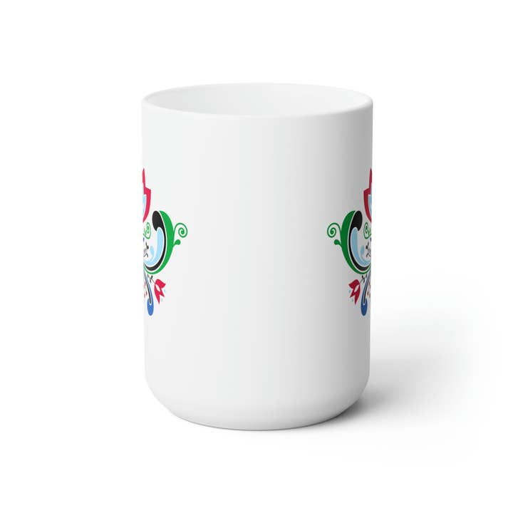 Nordic Rosemaling Design Mug