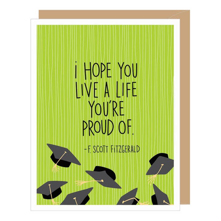 Graduation Card - F.Scott Fitzgerald Quote