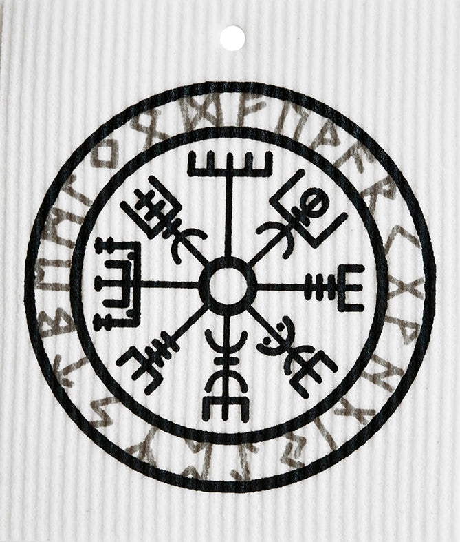 Nordic Compass Rune Swedish Cloth