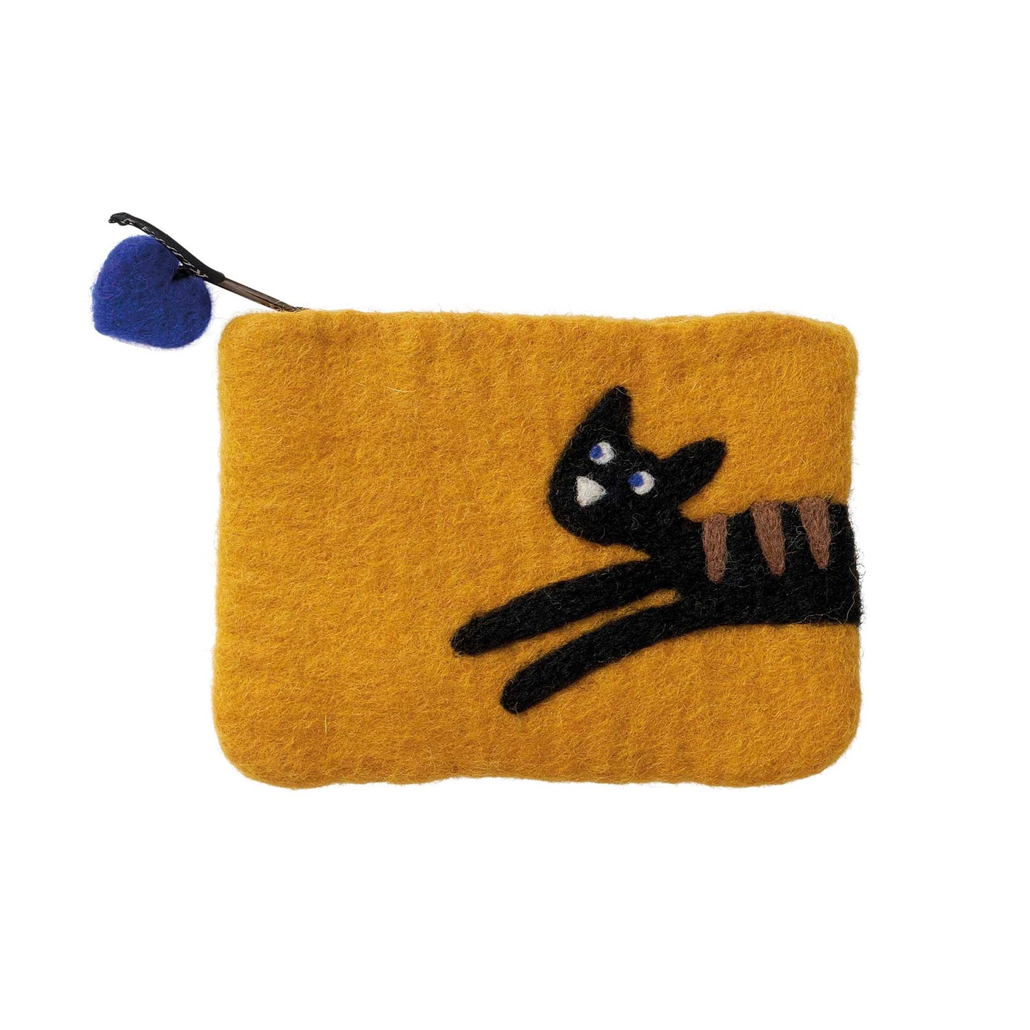 Felted Purse - Jumping Cat