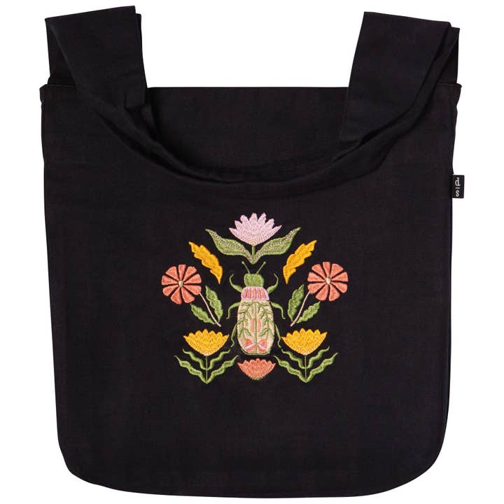 Tote Bag Wide Handled -Black Amulet