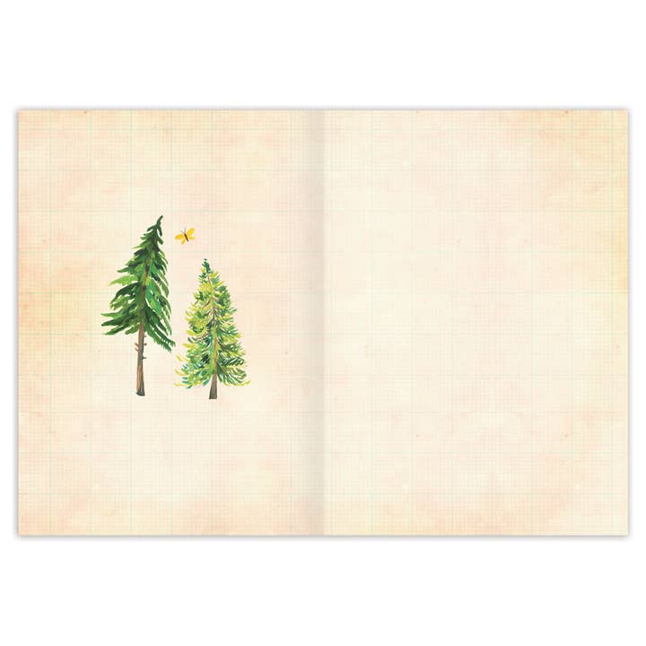 Between Two Pines Blank Card