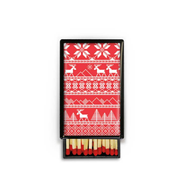 Matches - Mini - Holiday Red Slide Box