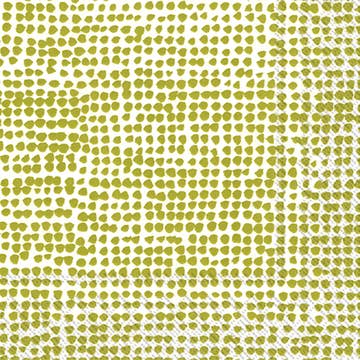 Marimekko ORKANEN White/Green Cocktail Napkin