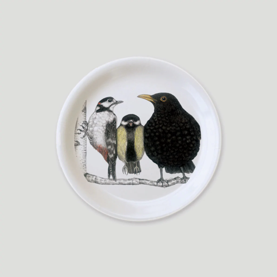 Mini Beechwood tray - Morning Conversation Birds