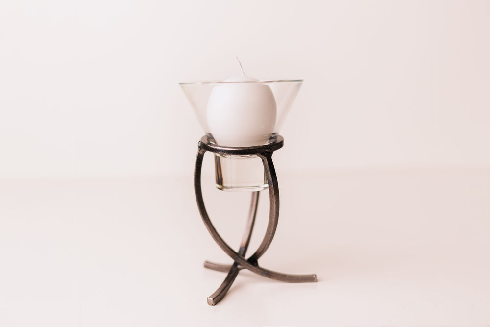 Iron Candleholder Tripod w/ 