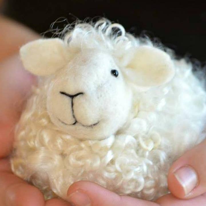 Needle Felting Kit - White Sheep