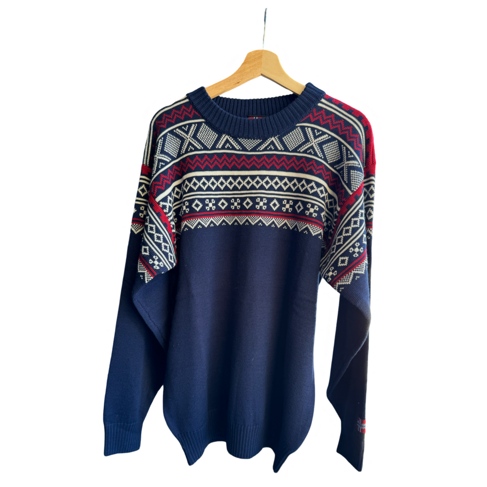 Magne Merino Wool Pullover - Navy