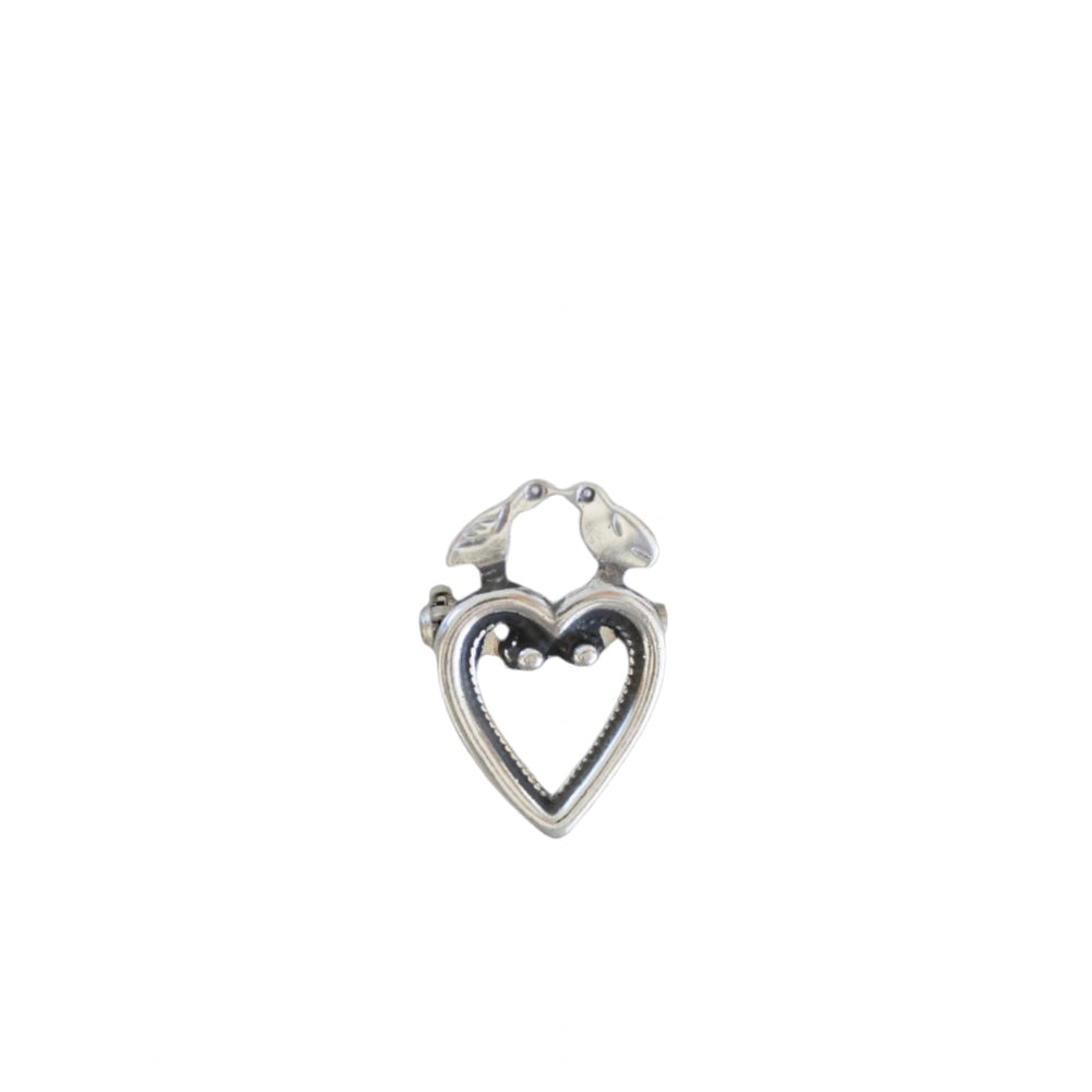 Hillestad Heart Pewter Pin - Mini