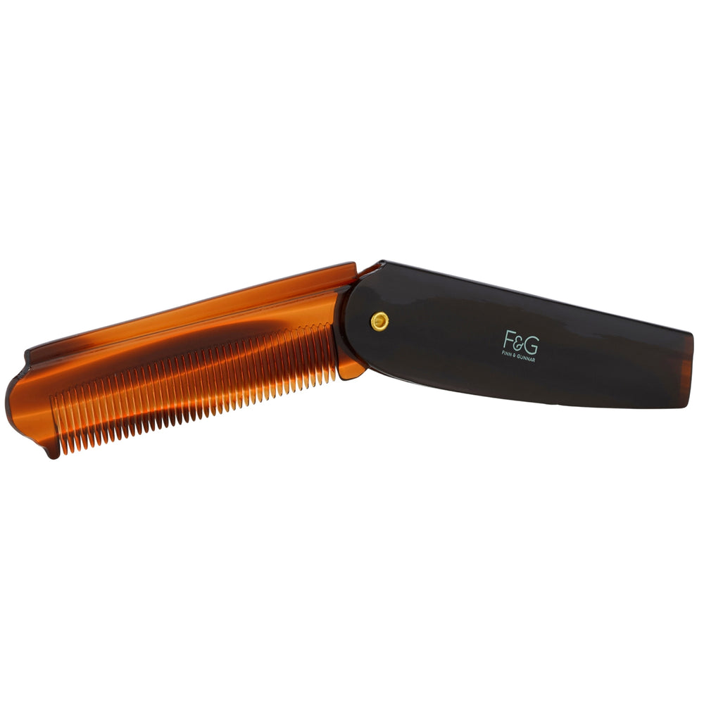 Finn & Gunnar Amber Folding Pocket Comb