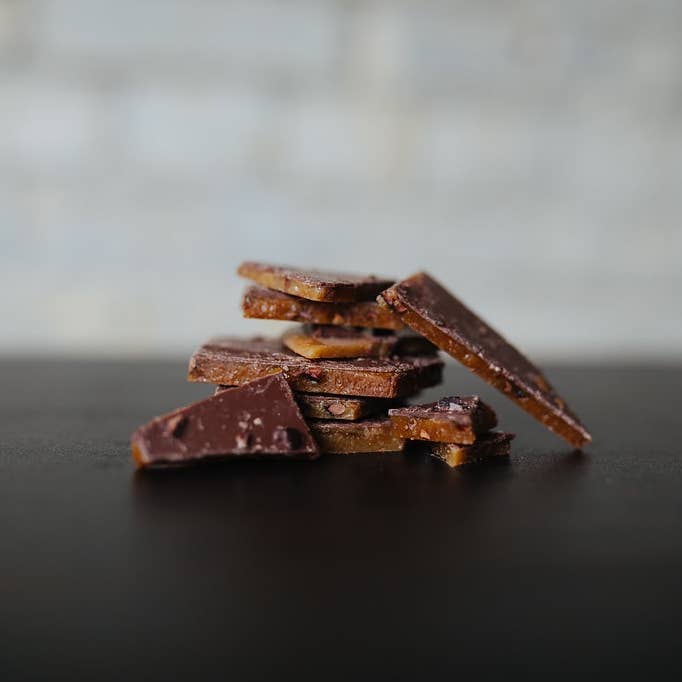 Maple Toffee with Cocoa Nibs