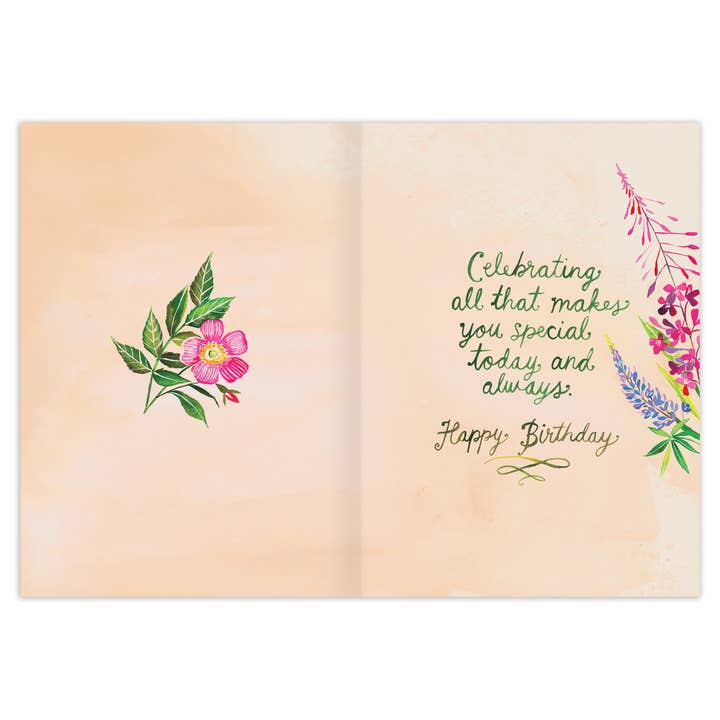 Wildflower Birthday Card