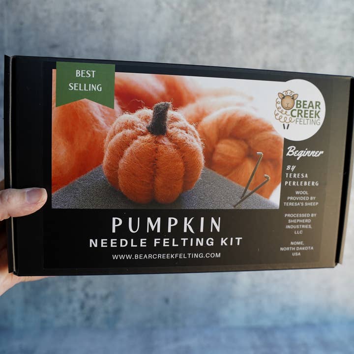 Needle Felting Kit - Pumpkin