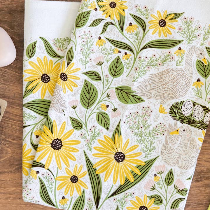 Savor Spring Tea Towel