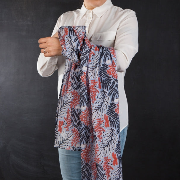 
                      
                        Printed Cotton Scarf -Entwine
                      
                    