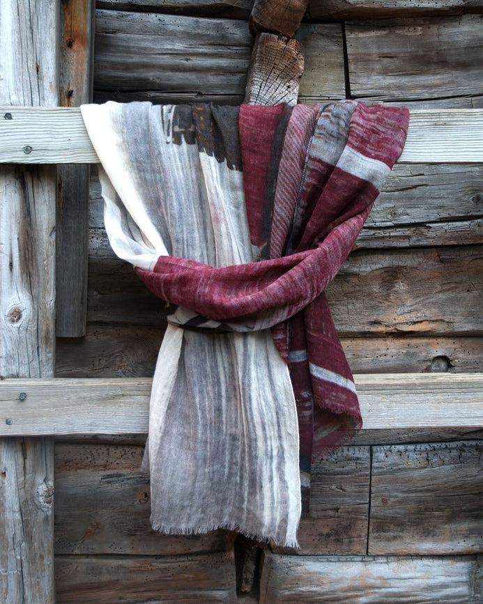 Wool and Silk Scarf - Boat House