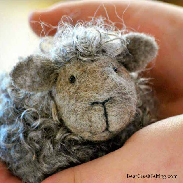 Needle Felting Kit - Black Sheep