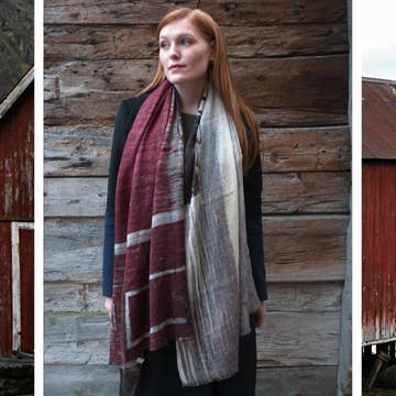 
                      
                        Wool and Silk Scarf - Boat House
                      
                    