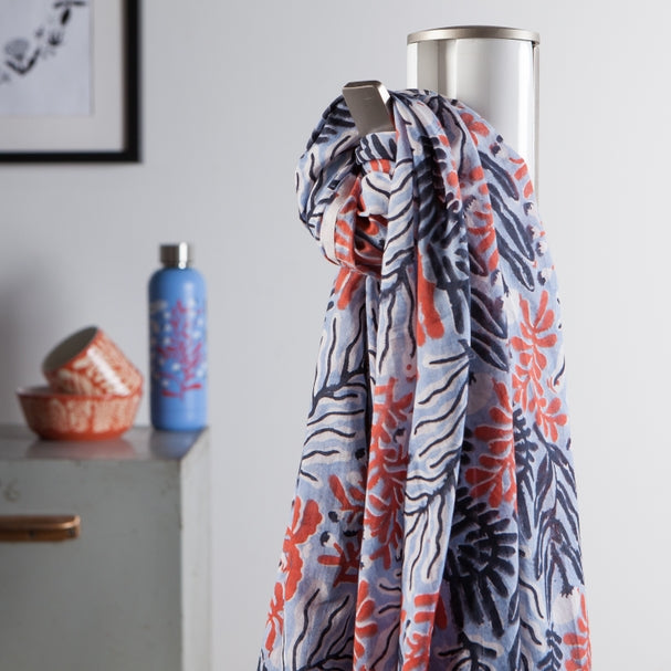 
                      
                        Printed Cotton Scarf -Entwine
                      
                    