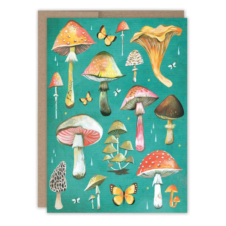 Mushrooms Blank Card