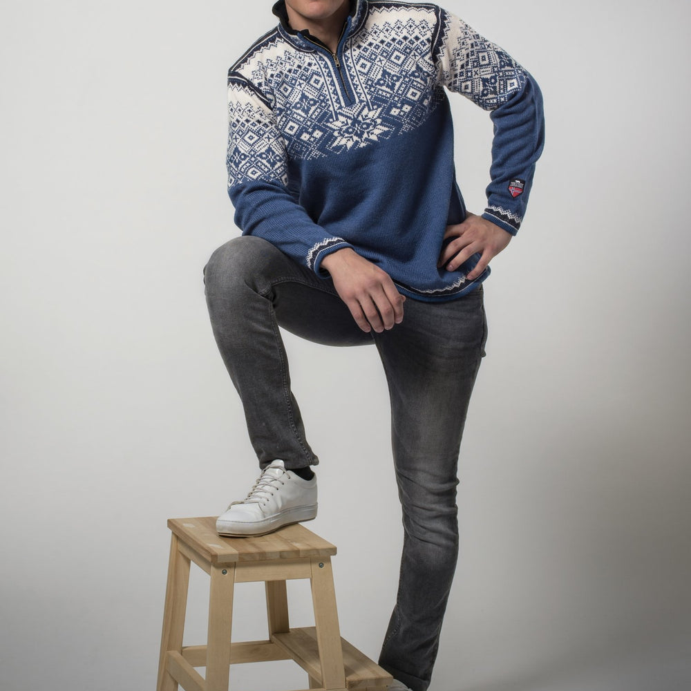 Narvik Blue Ski Sweater