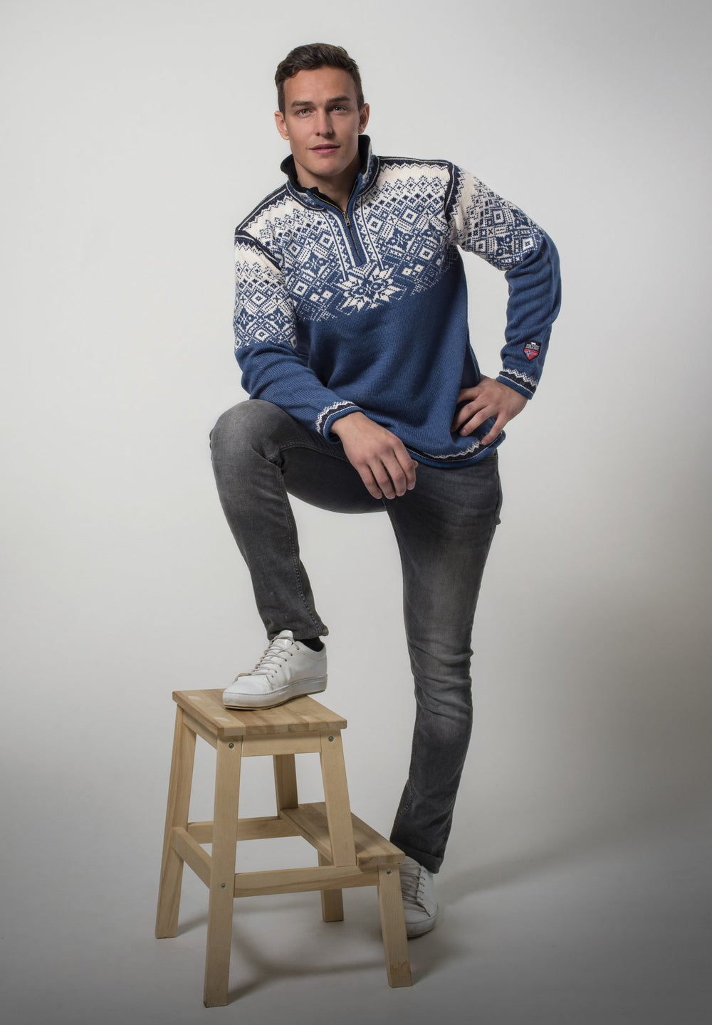 Narvik Blue Ski Sweater