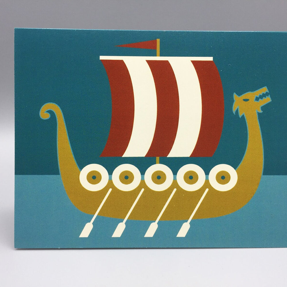 Viking Ship Card