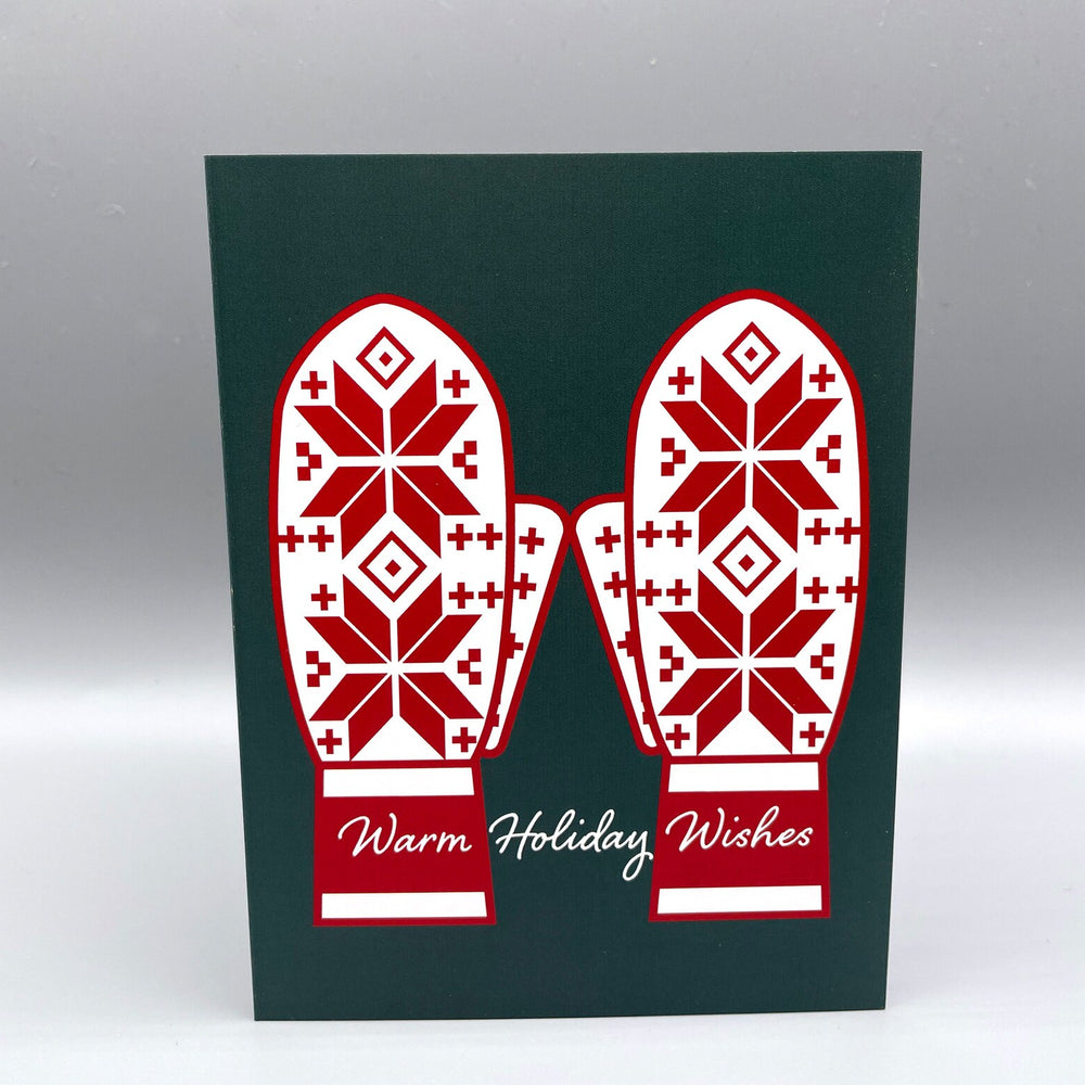 Warm Mitten Wishes Card