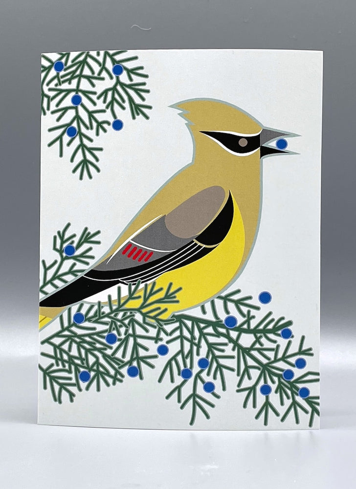 Cedar Waxwing Card