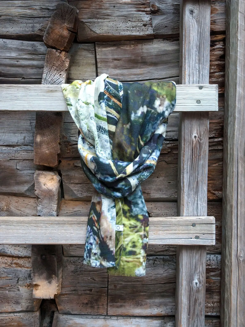 Wool and Silk Scarf - Ice