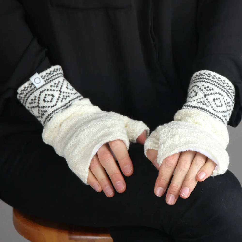 Bryggen Fingerless Mittens