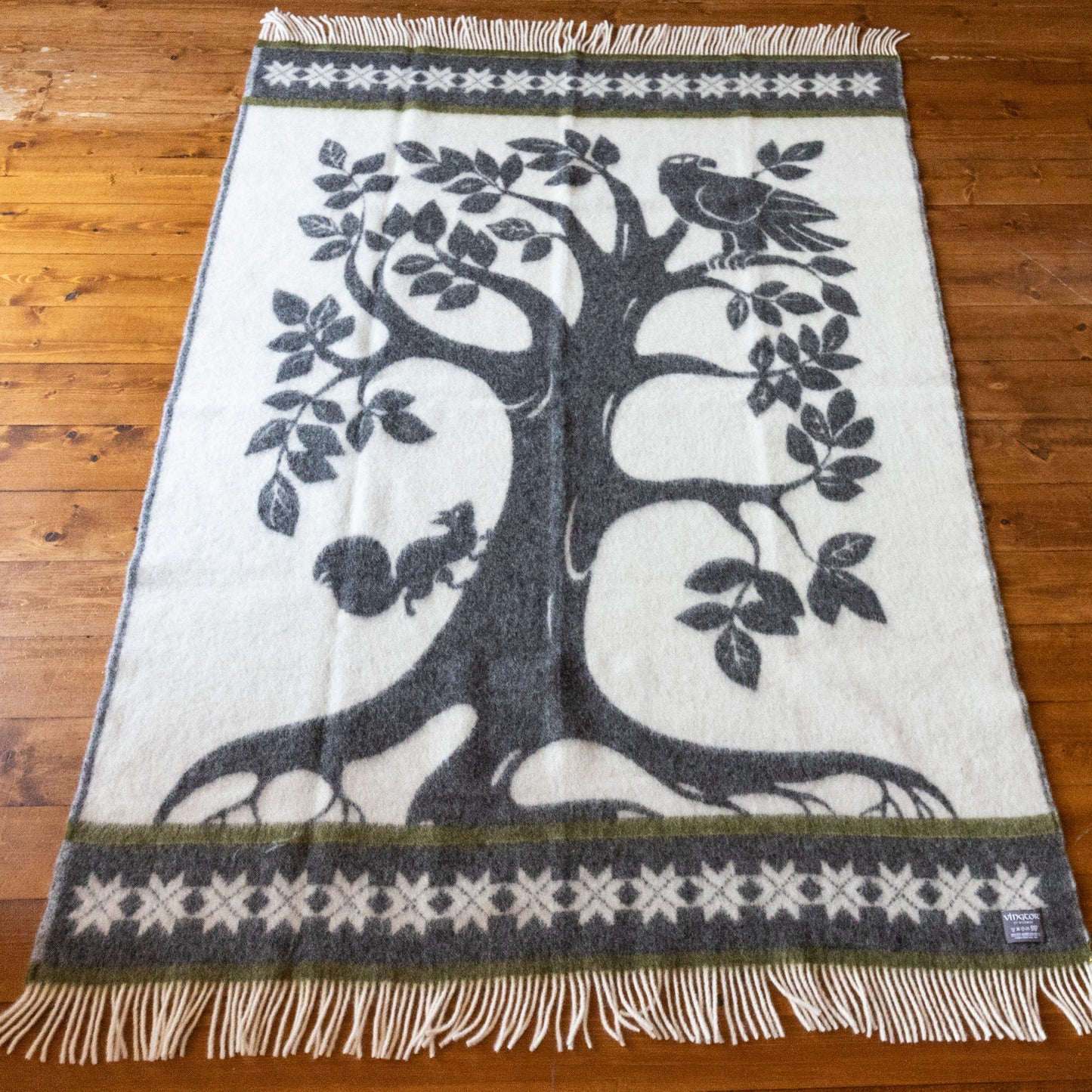 Tree of Life "Yggdrasil" Wool Blanket