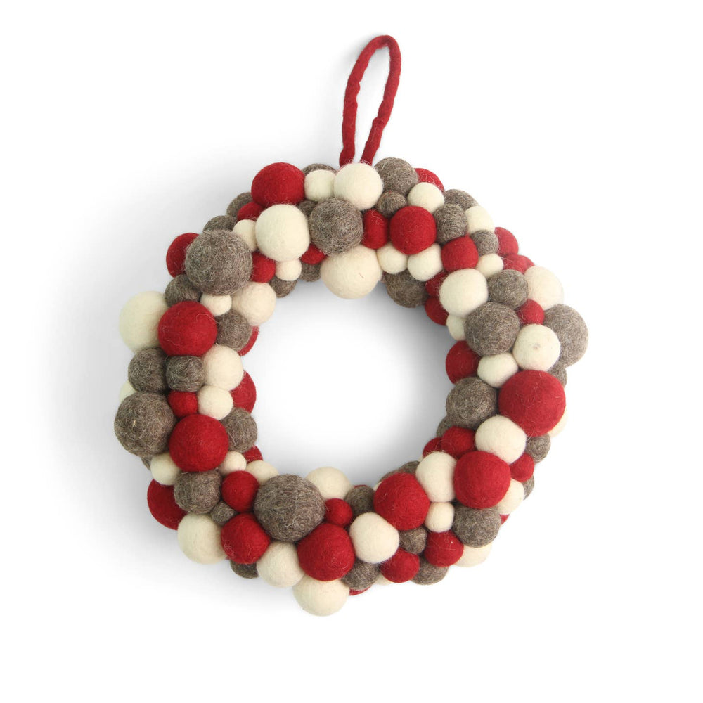 SALE! Hand Felted Large Christmas Wreath