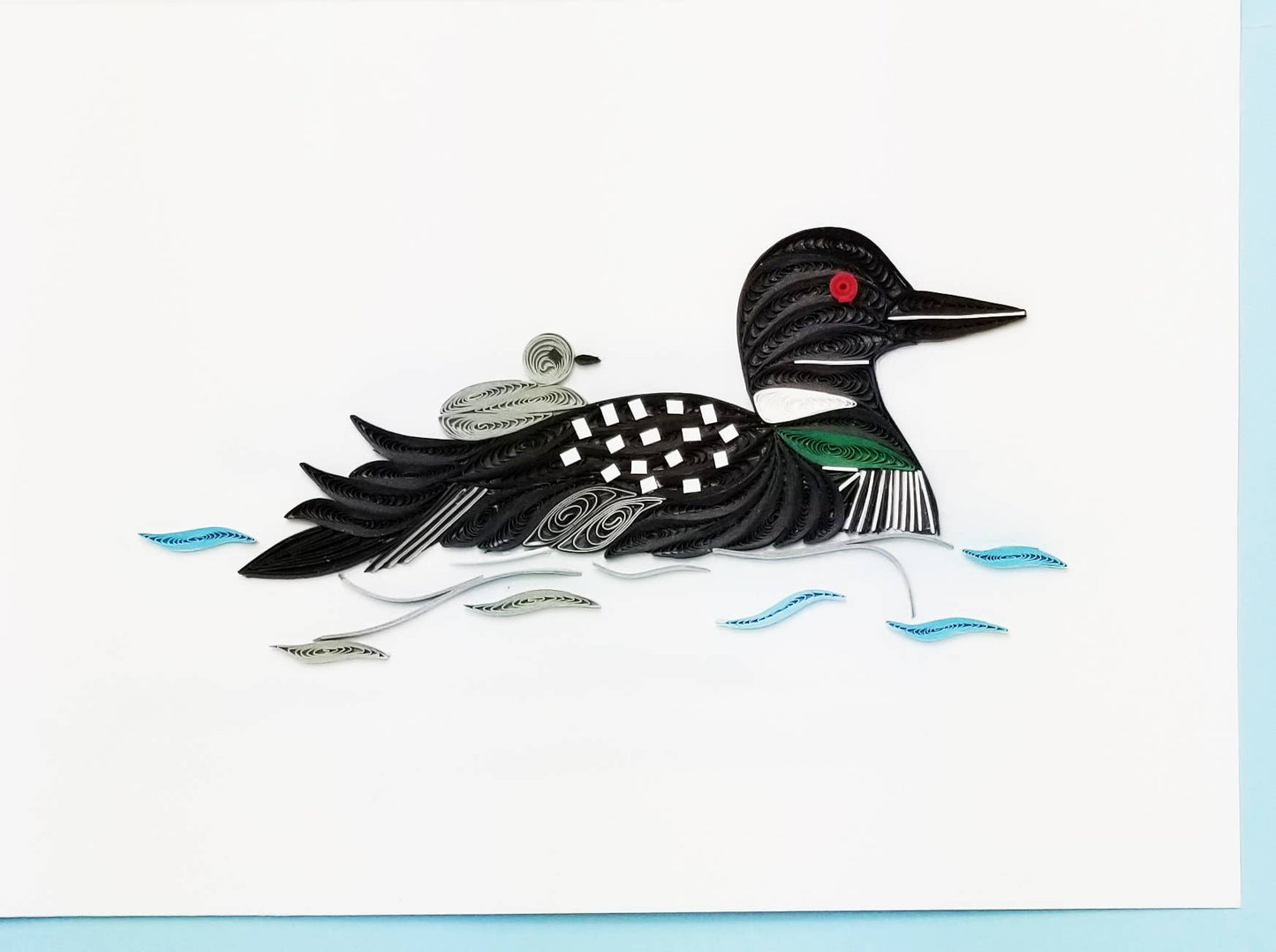 Loon - Hand Rolled Greeting Card