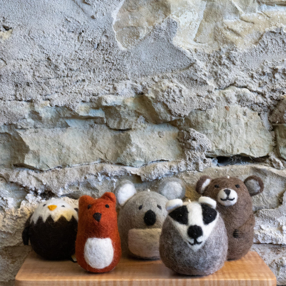 Woodland Animal Felted Ornaments