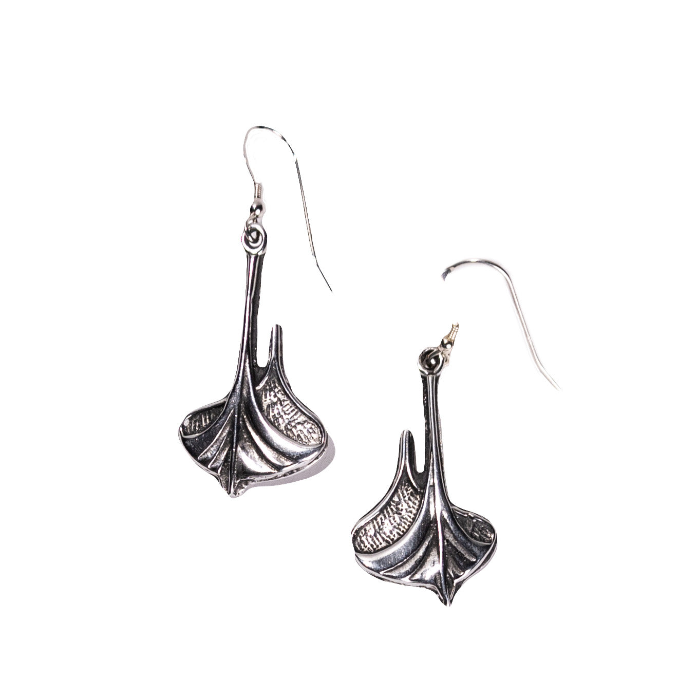 Viking Ship Pewter Earrings