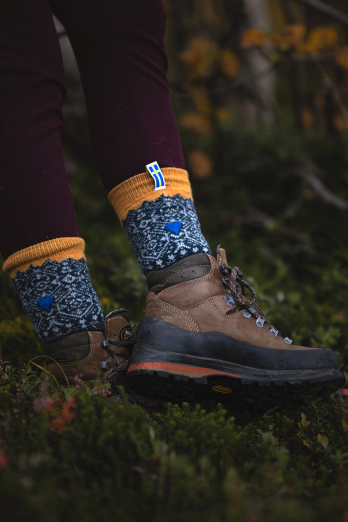 Wool Wear Swedish Flag Socks